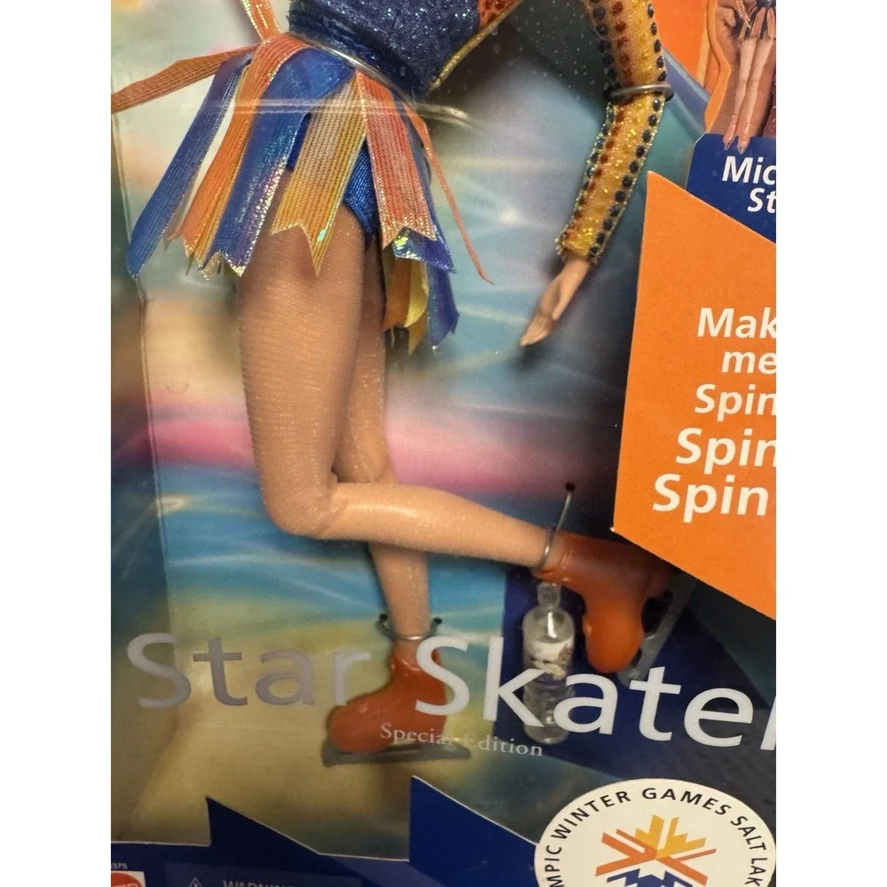 2002 Barbie Star Skater Twirl Spin Winter Olympics Salt Lake City SEALED #53375